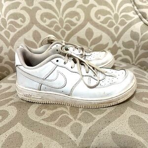 Boys White Nike Air Force 1